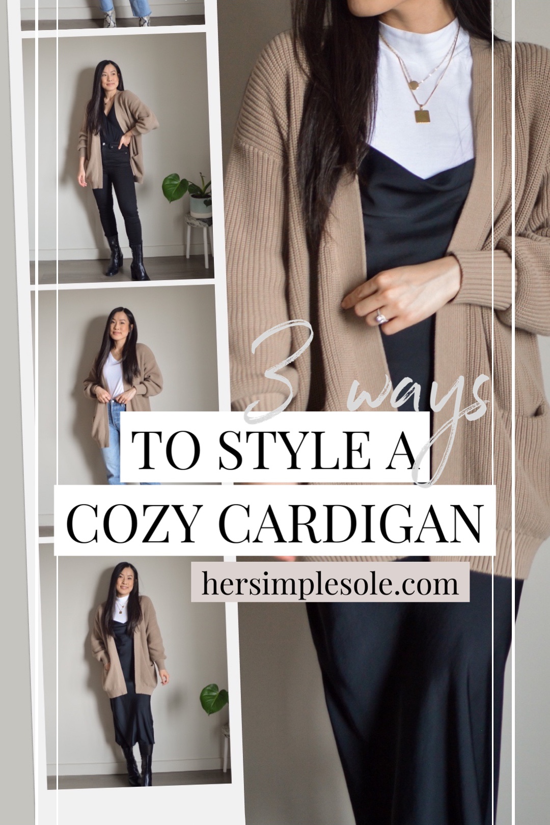 Her Simple Sole 3 Ways to Style a Cozy Cardigan