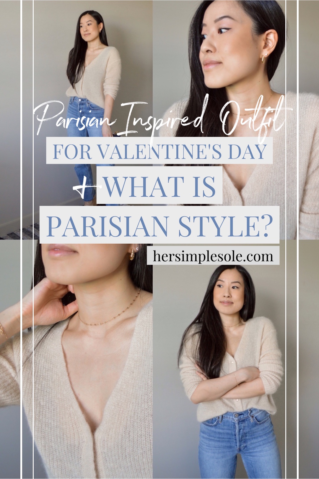 Her Simple Sole - Parisian Inspired Outfit for Valentine's Day + What is Parisian Style?