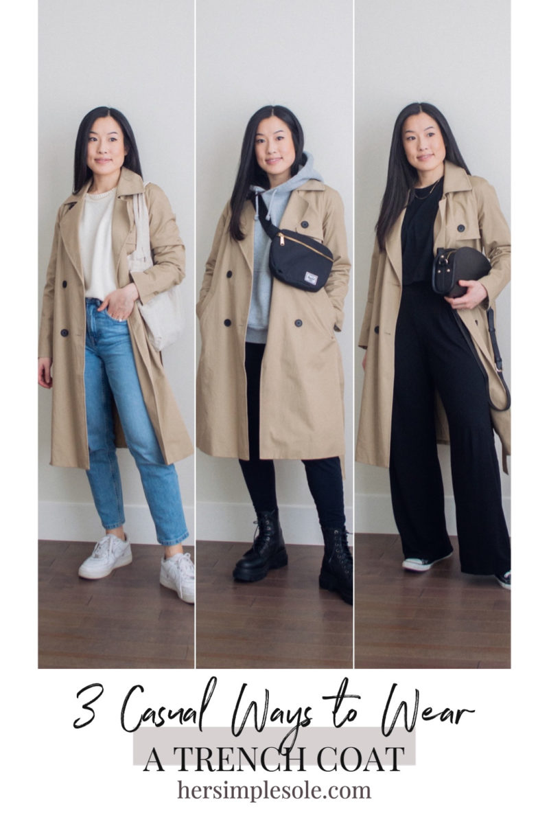 3 Casual Ways to Wear a Trench Coat Her Simple Sole