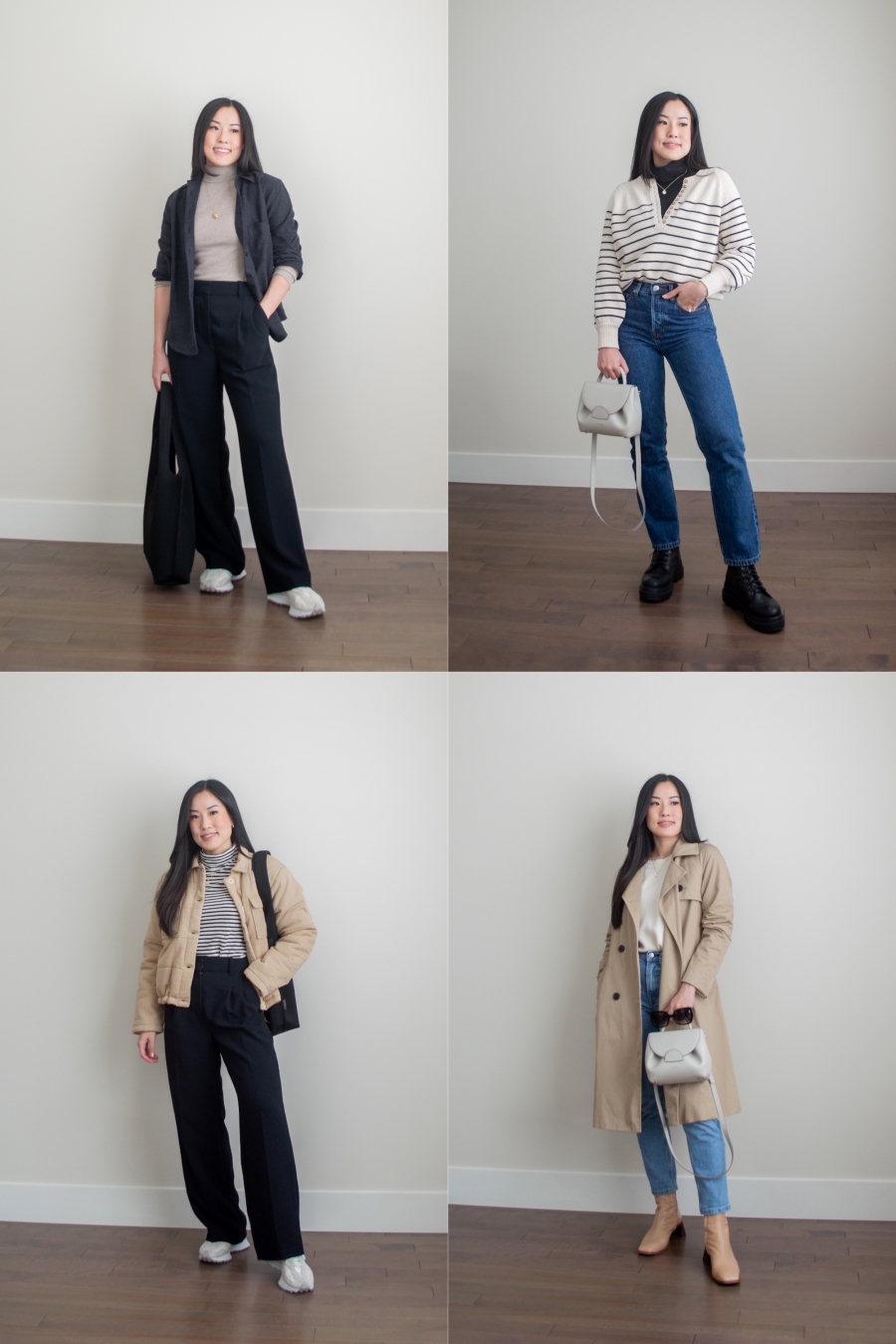 how to style beige leather pants, ana luisa